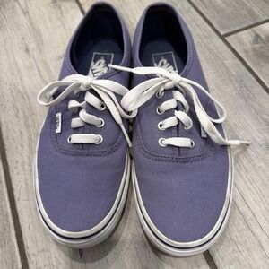 Vans Unisex Skateboard Shoes Purple White Low Top Lace Up US M 6/W 7.5